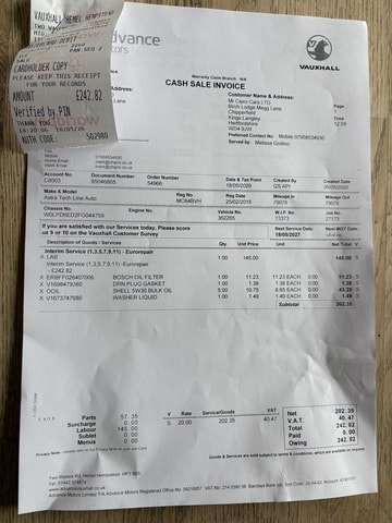 2015 VAUXHALL Astra Tech Line 1.6i 16v VVT (115PS) Auto - Picture 6 of 16